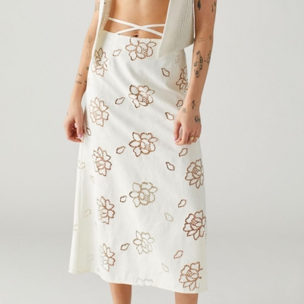 NWT For Love & Lemons - Jayne Bralette top & midi skirt set - size small - Picture 7 of 12